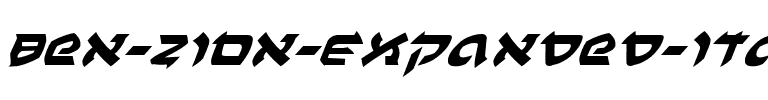 Ben-Zion Expanded Italic Expanded Italic.ttf
