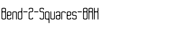 Bend 2 Squares BRK Normal.ttf