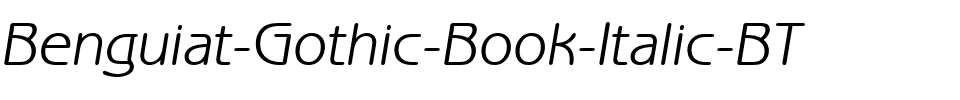 BenguiatGot Bk BT Book Italic.ttf