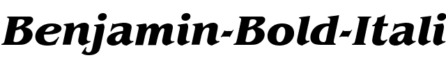 Benjamin-Bold Italic.ttf