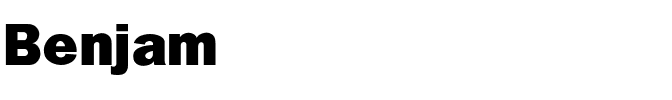 Benjamin Gothic Heavy Regular.ttf