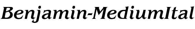 Benjamin MediumItalic.ttf