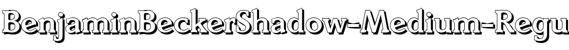BenjaminBeckerShadow-Medium Regular.ttf
