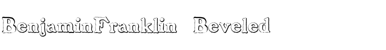 BenjaminFranklin Beveled Regular.ttf