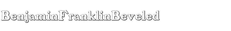 BenjaminFranklin Beveled Regular.otf
