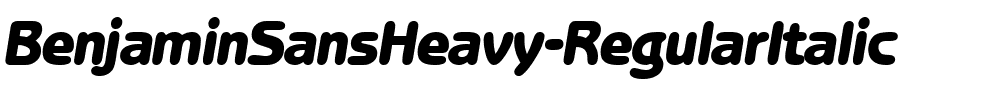 BenjaminSansHeavy RegularItalic.ttf