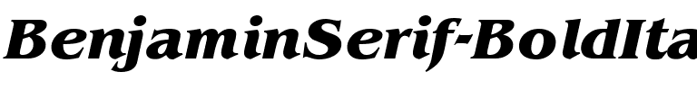BenjaminSerif BoldItalic.ttf