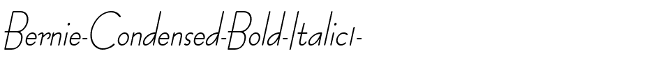 Bernie-Condensed Bold Italic.ttf