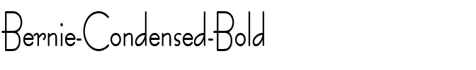 Bernie Condensed Bold.ttf