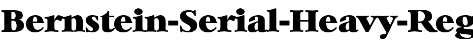 Bernstein-Serial-Heavy Regular.ttf