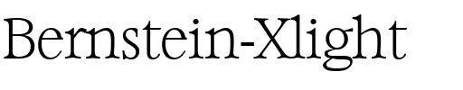 Bernstein-Xlight Regular.ttf