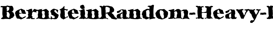BernsteinRandom-Heavy Regular.ttf