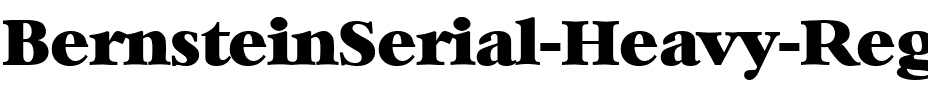 BernsteinSerial-Heavy Regular.ttf