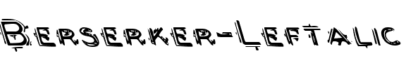 Berserker Leftalic Italic.ttf