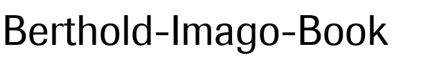Berthold Imago Regular.ttf