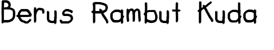 Berus Rambut Kuda Regular.ttf