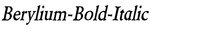 Berylium Bold Italic.ttf