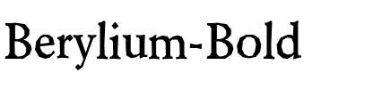 Berylium Bold.ttf