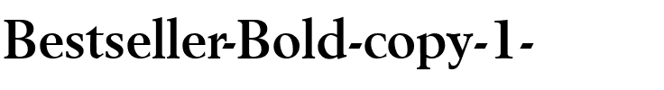 Bestseller Bold.ttf