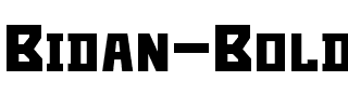 Bidan Bold.otf