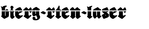 Biergärten Laser Laser.ttf