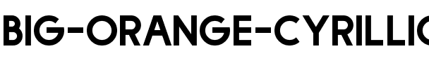 Big Orange Cyrillic Normal.ttf