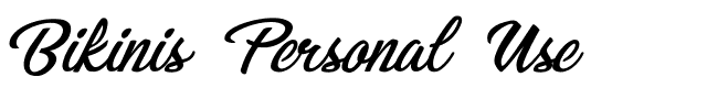 Bikinis Personal Use Regular.ttf