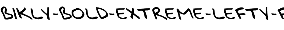 Bikly Bold Extreme Lefty Font Regular.ttf