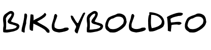 BiklyBoldFont Regular.ttf