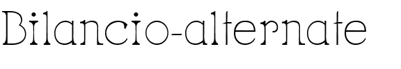 Bilancio alternate.ttf
