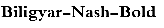 Biligyar Nash Bold.ttf