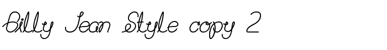 Billy Jean Style Normal.ttf
