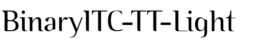 BinaryITC TT Light.ttf