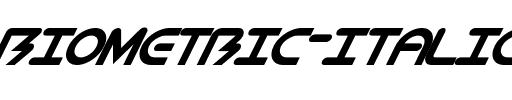 BioMetric-Italic Regular.ttf