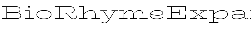 BioRhyme Expanded ExtraLight Regular.ttf