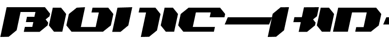 Bionic Kid Simple Slanted Regular.ttf