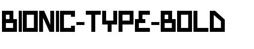 Bionic Type Bold Bold.ttf