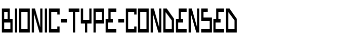 Bionic Type Condensed Condensed.ttf