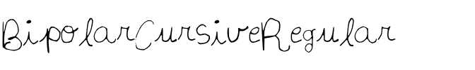 BipolarCursiveRegular CursiveRegular.ttf