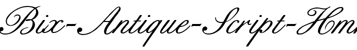 Bix Antique Script Hmk Regular.ttf