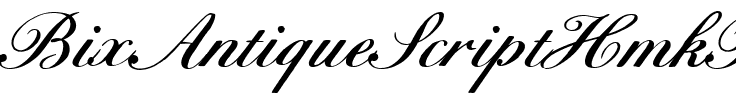 BixAntiqueScriptHmkBold Regular.ttf