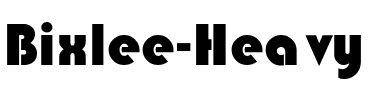 Bixlee-Heavy Regular.ttf