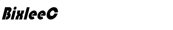 BixleeCndObl-Heavy Regular.ttf