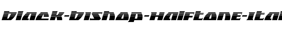Black Bishop Halftone Italic Italic.ttf