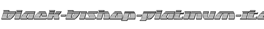 Black Bishop Platinum Italic Italic.ttf