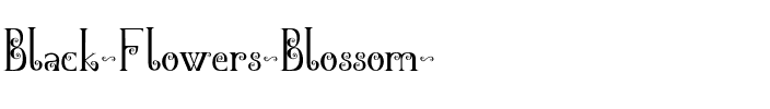 Black Flowers Blossom  Regular.ttf