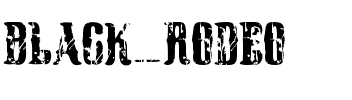 Black Rodeo Normal.ttf