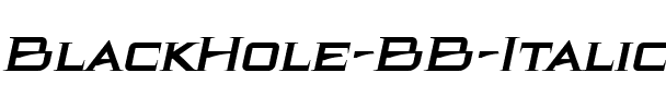 BlackHole BB Italic.ttf