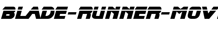 Blade Runner Movie Font Regular.ttf