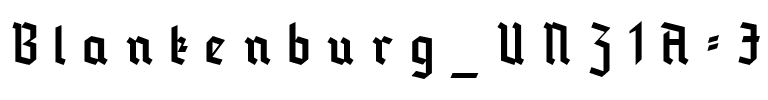 Blankenburg_UNZ1A Italic.ttf